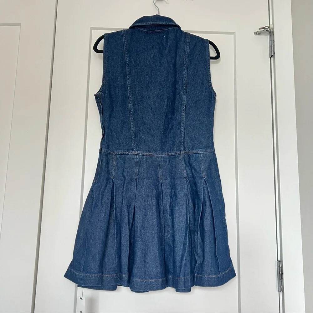 Reformation Arella Denim Mini Dress - Size 4 - NWT - Picture 5 of 9